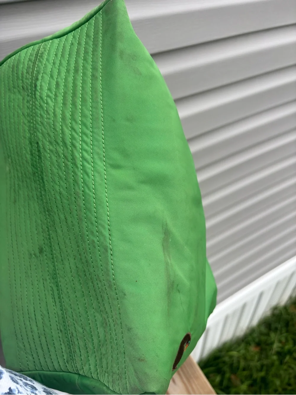 Dooney & Bourke Nylon Erica Hobo/Shoulder Bag Green with Brown Leather